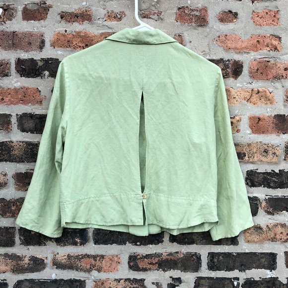 Thrifted linen blouse - Talbot's Petites - Picture 2 of 3